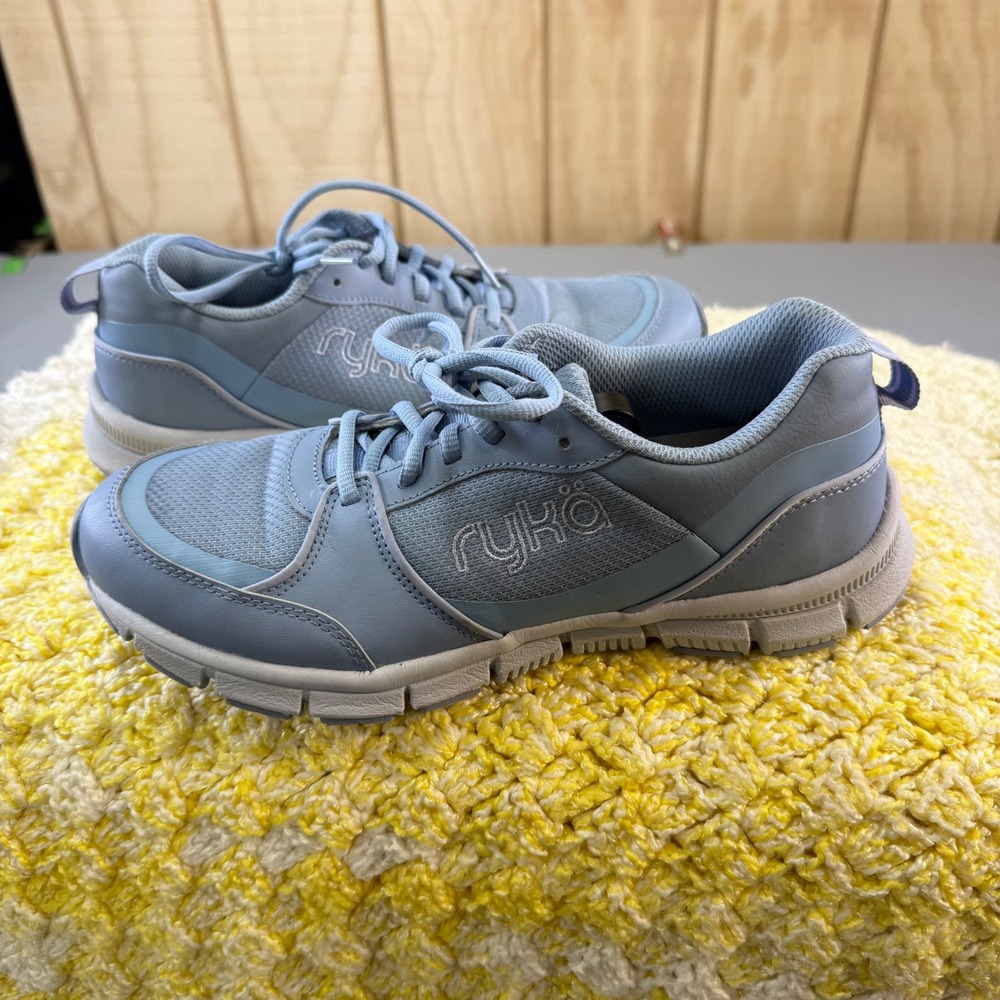 Ryka Hypnotize Women's size 10 Athletic Shoes Light Blue Lace Up Comfort Sneaker